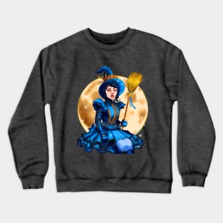 Elegant Witch under the Moonlight Crewneck Sweatshirt